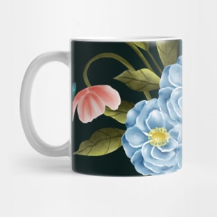 Aesthetic Butterflies on Beautiful Flowers Mug